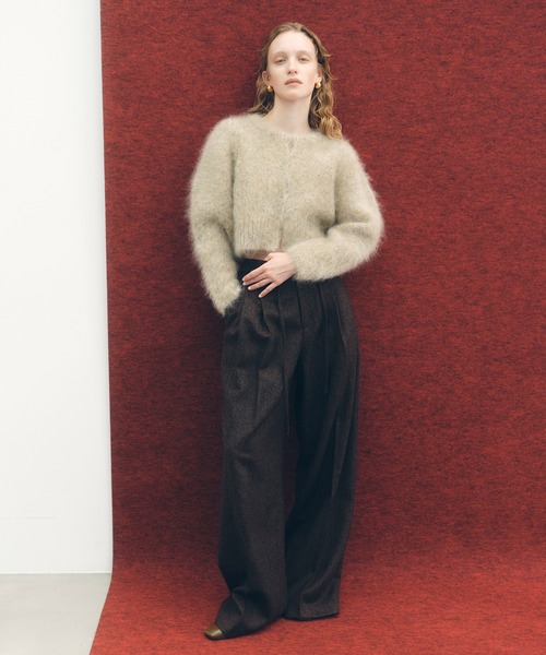 EMOELLE】モヘアファーボレロカーディガン（カーディガン/ボレロ