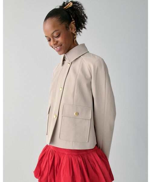 kate spade new york（ケイトスペード ニューヨーク）の「スイング トレンチ（その他アウター・レディース・ベージュ・X-SMALL/SMALL/MEDIUM）」の3枚目の写真