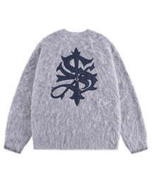 A‘gem 9（エージェムナイン）の「A'GEM/9 × .kom 『SUPPLIER/サプライヤー』 TRIBAL CROSS PIERCED SHAGGY KNIT/トライバルクロス ピアスデザイン シャギーニットソー（ニット/セーター）」