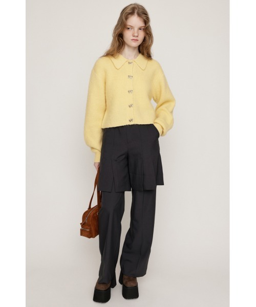 SLY(スライ)の「LAYERED RELAX SLACKS レイヤード リラックス スラックス 秋服 冬服(スラックス・レディース・ブラック/杢グレー・1/2)」の10枚目の写真