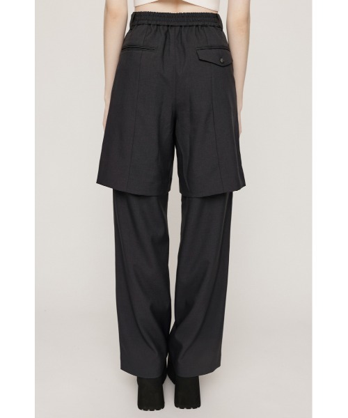 SLY(スライ)の「LAYERED RELAX SLACKS レイヤード リラックス スラックス 秋服 冬服(スラックス・レディース・ブラック/杢グレー・1/2)」の13枚目の写真