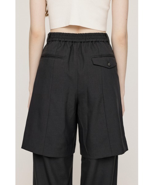 SLY(スライ)の「LAYERED RELAX SLACKS レイヤード リラックス スラックス 秋服 冬服(スラックス・レディース・ブラック/杢グレー・1/2)」の15枚目の写真