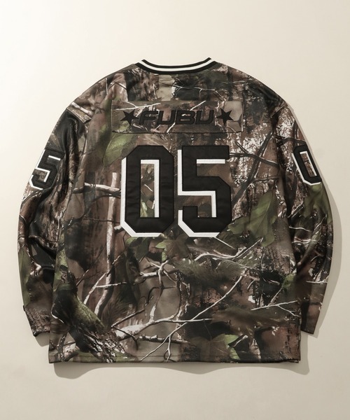 FUBU（ フブ）の「【FUBU/フブ】 Real Tree Hockey Shirts / リアル ツリー ホッケー シャツ（Tシャツ/カットソー・メンズ・グレー/ブラウン・M/L/XL）」の21枚目の写真