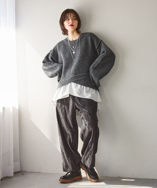 niko and（ニコアンド）の「2WAYゆるっとベルトパンツ