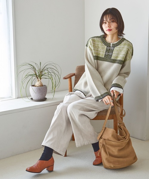 niko and...（ニコアンド）の「2WAYゆるっとベルトパンツ（その他パンツ・レディース・ライトグレー/モカ/チャコール/ブルー・MEDIUM/LARGE）」の5枚目の写真