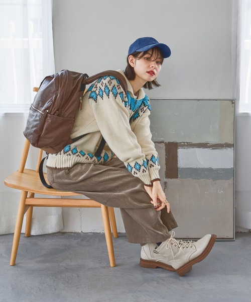 niko and...（ニコアンド）の「2WAYゆるっとベルトパンツ（その他パンツ・レディース・ライトグレー/モカ/チャコール/ブルー・MEDIUM/LARGE）」の13枚目の写真