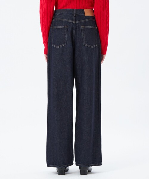 MACKINTOSH PHILOSOPHY（ﾏｯｷﾝﾄｯｼｭ ﾌｨﾛｿﾌｨｰ）の「コットンワイドデニムパンツ（その他パンツ・レディース・ダークネイビー/ブルー・36/38）」の7枚目の写真