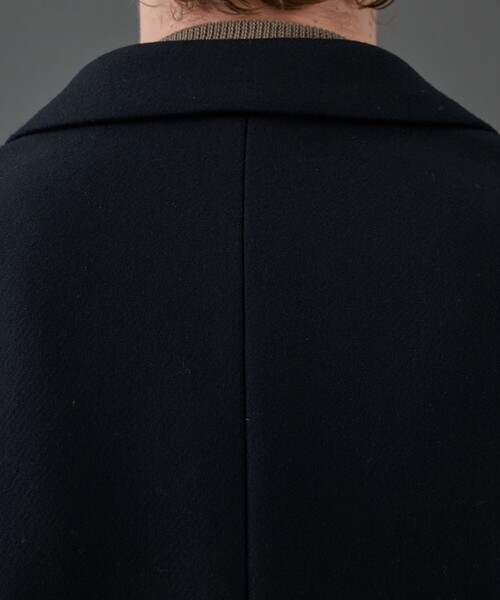 UNITED TOKYO(ユナイテッドトウキョウ)の「《新作》超撥水SUPER140 チェスターコート|保温 / 撥水 / 毛玉防止 / 静電気防止/冬服/オフィスカジュアル/通勤/ウールコート/大人気/オフィスカジュアル/オケージョン/通勤(チェスターコート・メンズ・ブラウン/ブラック/ダークグレー・1/3/2)」の12枚目の写真