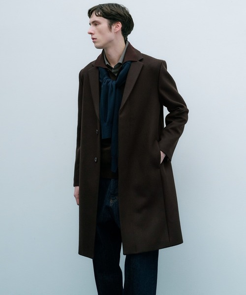 新作》超撥水SUPER140 チェスターコート｜保温 / 撥水 / 毛玉防止