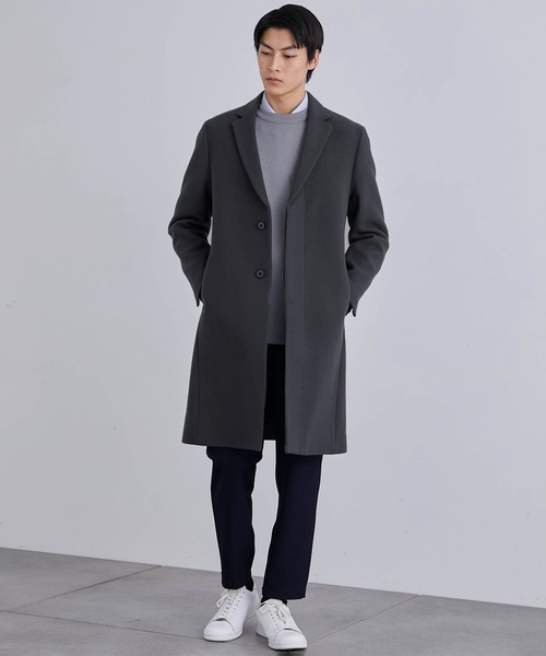新作》超撥水SUPER140 チェスターコート｜保温 / 撥水 / 毛玉防止