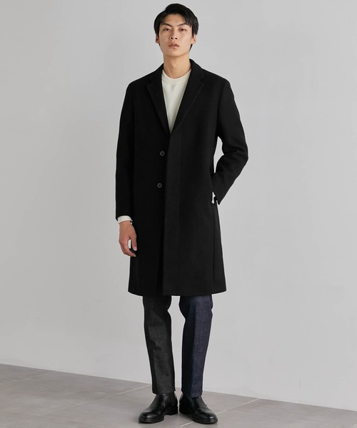 ユナイテッドトウキョウ　撥水SUPER140 チェスターコート 残りわずか》超撥水SUPER140 チェスターコート｜保温 / 撥水 / 毛玉
