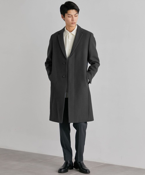 新作》超撥水SUPER140 チェスターコート｜保温 / 撥水 / 毛玉防止