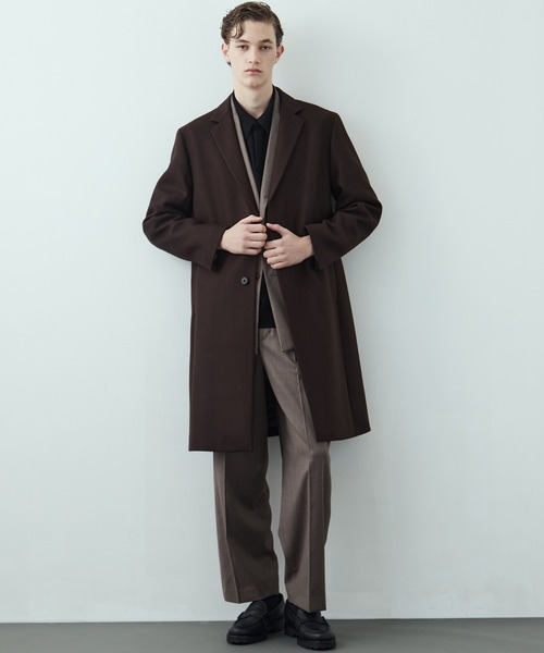 新作》超撥水SUPER140 チェスターコート｜保温 / 撥水 / 毛玉防止