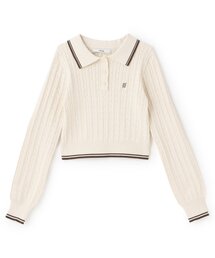 Mi-je（ミジェ）の「コンパクトポロニット【韓国ファッション】（ニット/セーター）」