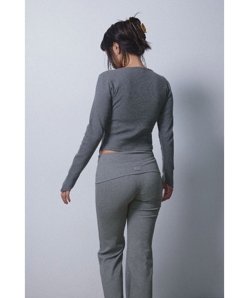 ALEXIA STAM（アリシアスタン）の「Wellness Zip Up Rib Top/ZIPアップ