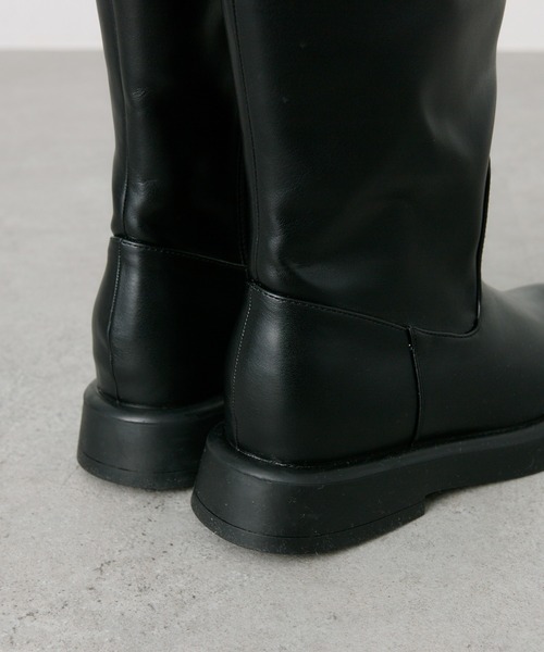 PUAL CE CIN（ピュアルセシン）の「ロングブーツ（ブーツ・レディース・ブラック・MEDIUM/LARGE）」の13枚目の写真