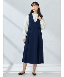 HARUYAMA（ハルヤマ）の「【WEB限定】コーディロイジャンパースカート FURRY（ジャンパースカート）」