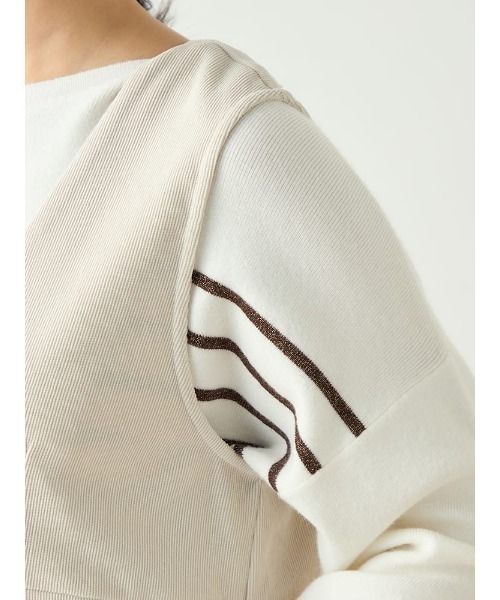HARUYAMA(ハルヤマ)の「【WEB限定】コーディロイジャンパースカート FURRY(ジャンパースカート・レディース・ネイビー/ベージュ/オフホワイト・F)」の5枚目の写真