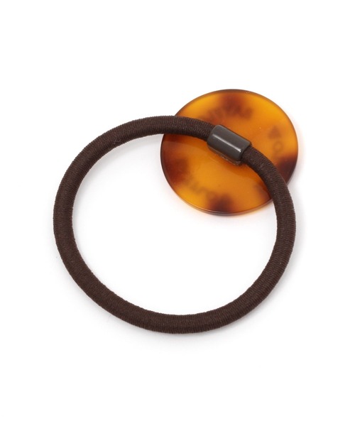 BAYFLOW（ベイフロー）の「べっ甲ロゴヘアゴム（ヘアゴム・レディース・ブラウン/アイボリー・FREE）」の3枚目の写真