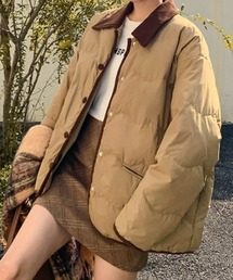Teem Store（チームストア）の「コーデュロイカラーキルティング中綿ジャケット（ダウンジャケット/コート）」