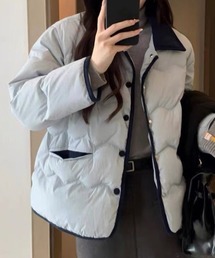 Teem Store（チームストア）の「コーデュロイカラーキルティング中綿ジャケット（ダウンジャケット/コート）」