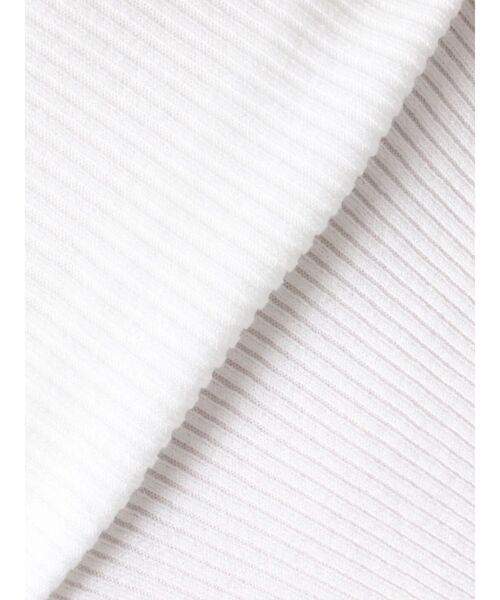 MERCURYDUO（マーキュリーデュオ）の「異素材ラッフルリボンリブニット（ニット/セーター・レディース・オフホワイト/ブラック/ラベンダー・FREE）」の22枚目の写真