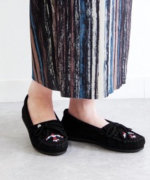 MINNETONKA ミネトンカ / ビーズ刺繍 スエードモカシン  THUNDERBIRD ANIMIKI サンダーバード