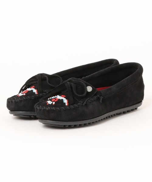 Minnetonka(ミネトンカ)の「MINNETONKA ミネトンカ / ビーズ刺繍 スエードモカシン THUNDERBIRD ANIMIKI サンダーバード(モカシン/デッキシューズ・レディース・ブラック/グレー/ベージュ/ブラウン/シルバー・6/7/8/5)」の7枚目の写真