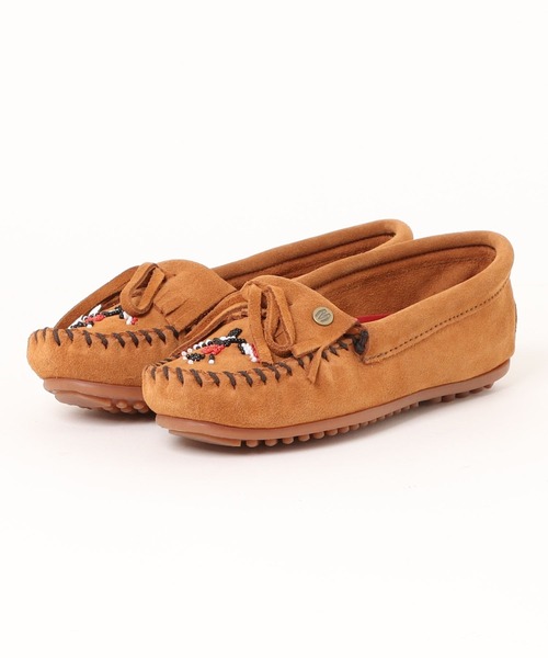 Minnetonka(ミネトンカ)の「MINNETONKA ミネトンカ / ビーズ刺繍 スエードモカシン THUNDERBIRD ANIMIKI サンダーバード(モカシン/デッキシューズ・レディース・ブラック/グレー/ベージュ/ブラウン/シルバー・6/7/8/5)」の8枚目の写真