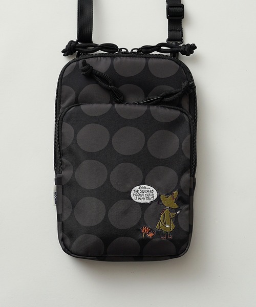 MOOMIN（ムーミン）の「【MOOMIN】(ムーミン) 手書き風ドット柄 刺繍 スマホショルダーバッグ RMMC-03（ショルダーバッグ・レディース・カーキ/ブラック・ONE SIZE）」の10枚目の写真