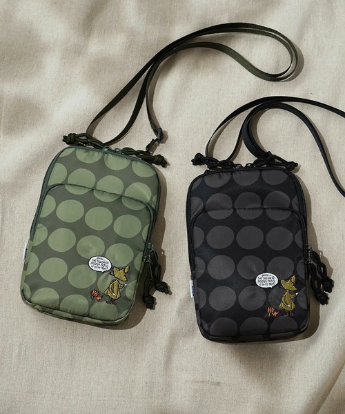 MOOMIN（ムーミン）の「【MOOMIN】(ムーミン) 手書き風ドット柄 刺繍 スマホショルダーバッグ RMMC-03（ショルダーバッグ・レディース・カーキ/ブラック・ONE SIZE）」の19枚目の写真