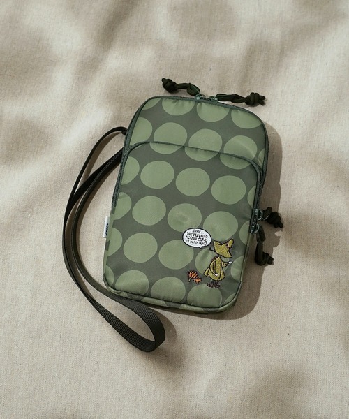 MOOMIN（ムーミン）の「【MOOMIN】(ムーミン) 手書き風ドット柄 刺繍 スマホショルダーバッグ RMMC-03（ショルダーバッグ・レディース・カーキ/ブラック・ONE SIZE）」の20枚目の写真