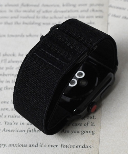 Fun & Daily(ファンアンドデイリー)の「Loop Nylon Apple Watch Band / アップルウォッチバンド(デジタル腕時計・メンズ・オレンジ/ブラック/ブラック系その他・A/B)」の10枚目の写真