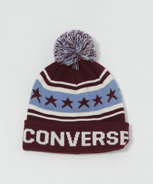 CONVERSE（コンバース）の「WEGO/CONVERSE PON WATCH（ニットキャップ/ビーニー・レディース・ワイン/ブラック/ネイビー・FREE）」の12枚目の写真