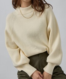 abahouse mavie | 片畦モックネックプルオーバー(ニット/セーター)