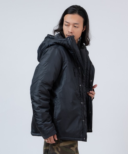 improves（インプローブス）の「ツートーン 中綿 フーデッドジャケット（ダウンジャケット/コート・メンズ・カーキ/チャコール/ベージュ/ブラック・LARGE/X-LARGE/MEDIUM）」の6枚目の写真