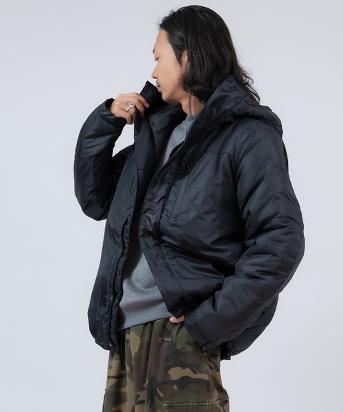 improves（インプローブス）の「ツートーン 中綿 フーデッドジャケット（ダウンジャケット/コート・メンズ・カーキ/チャコール/ベージュ/ブラック・LARGE/X-LARGE/MEDIUM）」の7枚目の写真