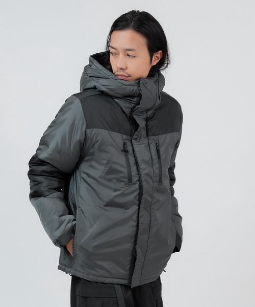 improves（インプローブス）の「ツートーン 中綿 フーデッドジャケット（ダウンジャケット/コート・メンズ・カーキ/チャコール/ベージュ/ブラック・LARGE/X-LARGE/MEDIUM）」の11枚目の写真