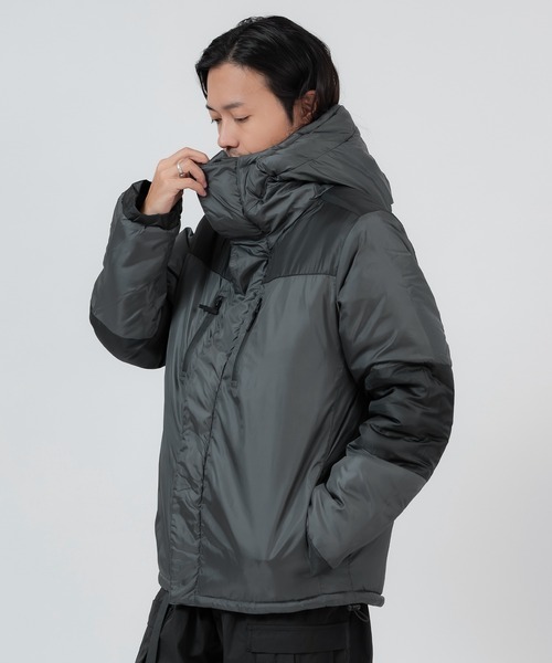 improves（インプローブス）の「ツートーン 中綿 フーデッドジャケット（ダウンジャケット/コート・メンズ・カーキ/チャコール/ベージュ/ブラック・LARGE/X-LARGE/MEDIUM）」の12枚目の写真