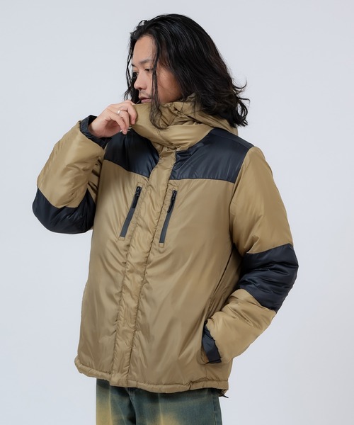 improves（インプローブス）の「ツートーン 中綿 フーデッドジャケット（ダウンジャケット/コート・メンズ・カーキ/チャコール/ベージュ/ブラック・LARGE/X-LARGE/MEDIUM）」の17枚目の写真