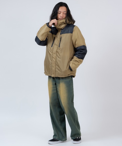 improves（インプローブス）の「ツートーン 中綿 フーデッドジャケット（ダウンジャケット/コート・メンズ・カーキ/チャコール/ベージュ/ブラック・LARGE/X-LARGE/MEDIUM）」の20枚目の写真