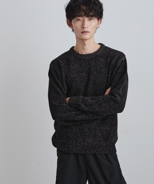 tk.TAKEO KIKUCHI（ティーケータケオキクチ）の「モールニット（ニット/セーター・メンズ・グレー/ブルー/チャコールグレー/アイボリー・02/04/03）」の3枚目の写真