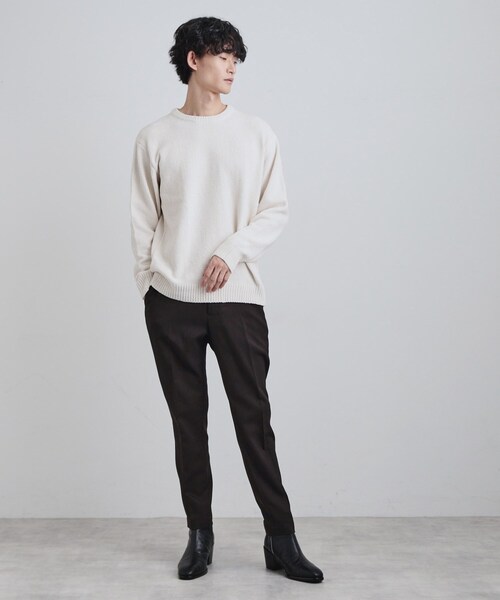 tk.TAKEO KIKUCHI（ティーケータケオキクチ）の「モールニット（ニット/セーター・メンズ・グレー/ブルー/チャコールグレー/アイボリー・02/04/03）」の6枚目の写真