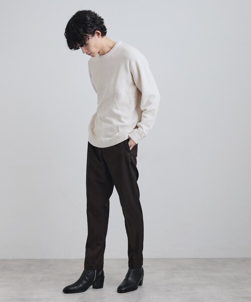 tk.TAKEO KIKUCHI（ティーケータケオキクチ）の「モールニット（ニット/セーター・メンズ・グレー/ブルー/チャコールグレー/アイボリー・02/04/03）」の7枚目の写真