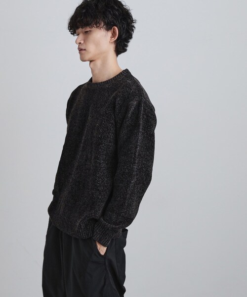 tk.TAKEO KIKUCHI（ティーケータケオキクチ）の「モールニット（ニット/セーター・メンズ・グレー/ブルー/チャコールグレー/アイボリー・02/04/03）」の13枚目の写真