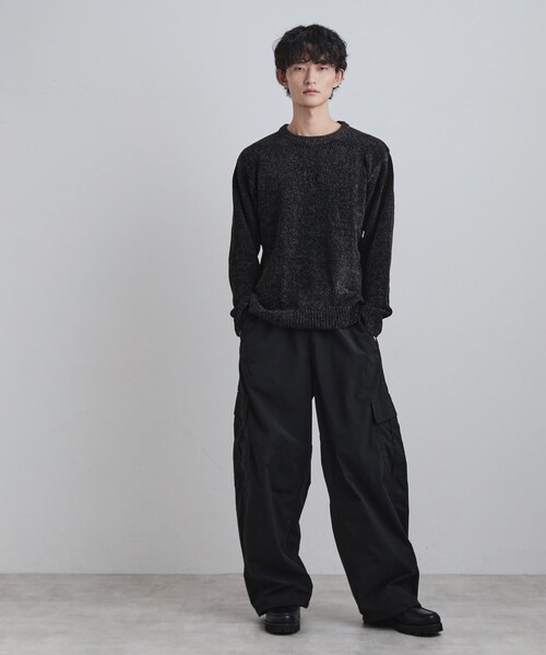 tk.TAKEO KIKUCHI（ティーケータケオキクチ）の「モールニット（ニット/セーター・メンズ・グレー/ブルー/チャコールグレー/アイボリー・02/04/03）」の14枚目の写真