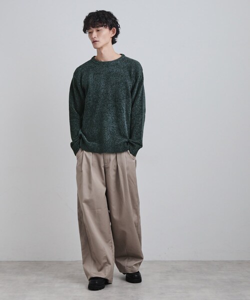 tk.TAKEO KIKUCHI（ティーケータケオキクチ）の「モールニット（ニット/セーター・メンズ・グレー/ブルー/チャコールグレー/アイボリー・02/04/03）」の18枚目の写真