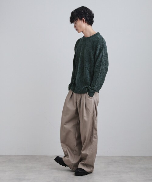 tk.TAKEO KIKUCHI（ティーケータケオキクチ）の「モールニット（ニット/セーター・メンズ・グレー/ブルー/チャコールグレー/アイボリー・02/04/03）」の19枚目の写真