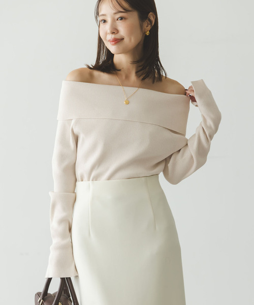 セール】ラメmixオフショルニット（ニット/セーター）｜NOBLE