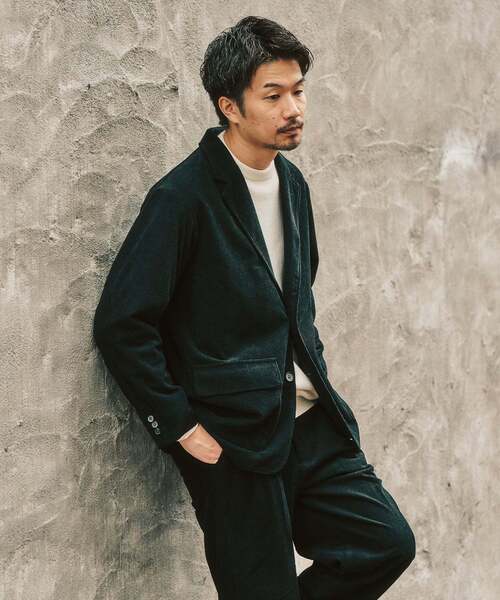 417 EDIFICE（フォーワンセブンエディフィス）の「P コーデュロイ ジャケット ”セットアップ着用可能”（テーラードジャケット・メンズ・ベージュ/ホワイト系その他/チャコールグレー/ブラック・LARGE/MEDIUM）」の19枚目の写真